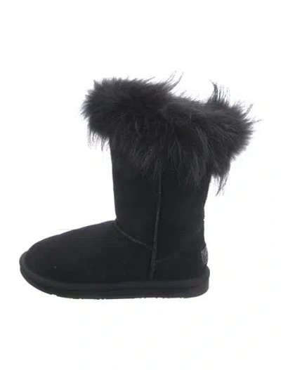 Pre-owned Australia Luxe Collective Suede Boots In Black