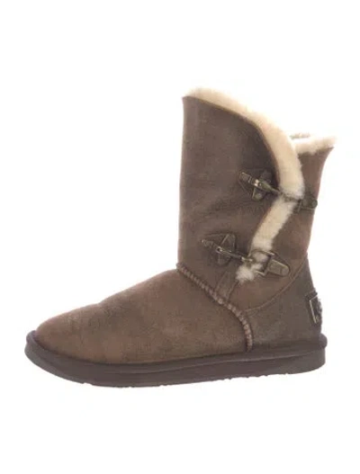 Pre-owned Australia Luxe Collective Suede Boots In Brown