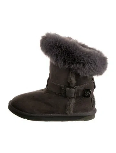 Pre-owned Australia Luxe Collective Suede Boots In Gray