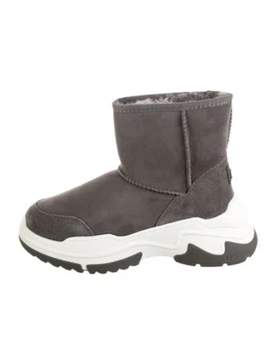 Pre-owned Australia Luxe Collective Suede Boots In Gray