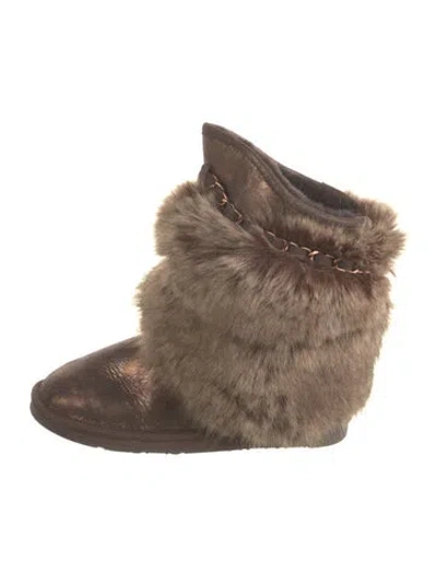 Pre-owned Australia Luxe Collective Suede Boots In Neutrals