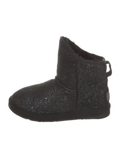 Pre-owned Australia Luxe Collective Suede Fur Trim Chelsea Boots In Black