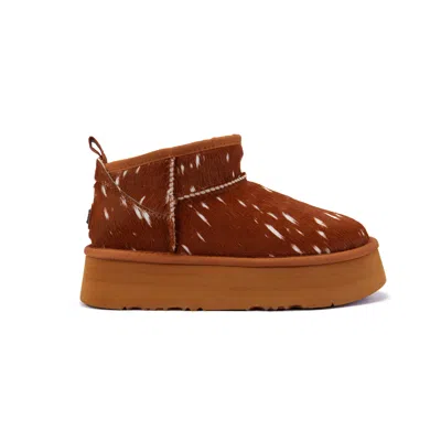 Australia Luxe Collective Women's Brown Cosy Ultra Short Platfoam Bambi