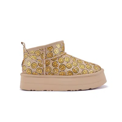 Australia Luxe Collective Women's Gold Cosy Ultra Short Platfoam Happi