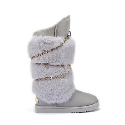Australia Luxe Collective Women's Grey Atilla Tall Boots Ice Gray