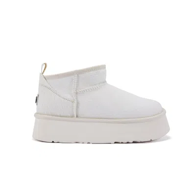 Australia Luxe Collective Women's Neutrals Cosy Ultra Short Platfoam Cream In White