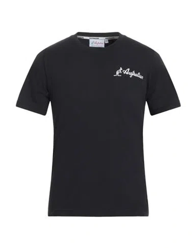 Australian Man T-shirt Black Size Xs Cotton, Polyester