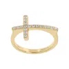 Autentica - 0.25 Cttw Cross Ring In Gold