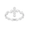 Autentica - 0.45 Cttw Cross Ring In Silver