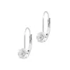 Autentica - 0.95 Cttw Lever Back Earrings In Silver