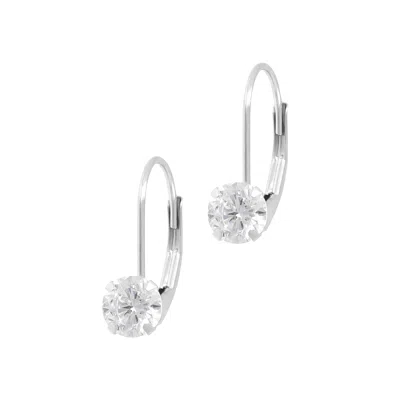 Autentica - 0.95 Cttw Lever Back Earrings In Silver
