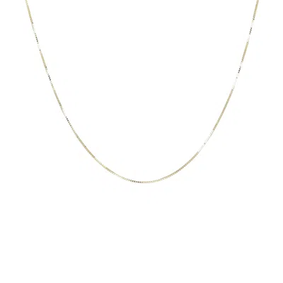Autentica - 15" Fine Box Chain Necklace In Gold