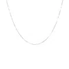 Autentica - 15" Fine Box Chain Necklace In White
