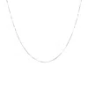 Autentica - 15" Fine Box Chain Necklace In White