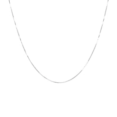 AUTENTICA - 16" FINE BOX CHAIN NECKLACE