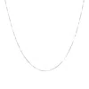 Autentica - 18" Fine Box Chain Necklace In White