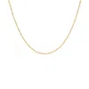 Autentica - 18" Polished Singapore Chain Necklace In Gold