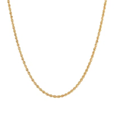 Autentica - 18" Rope Chain Necklace In Gold
