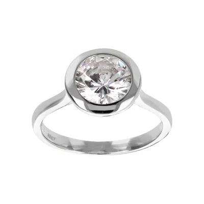 Autentica - 1.90 Carat Solitaire Ring In Silver