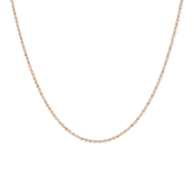 Autentica - 20" Diamond Cut Rope Necklace In Gold
