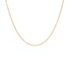 Autentica - 20" Polished Singapore Chain Necklace In Gold
