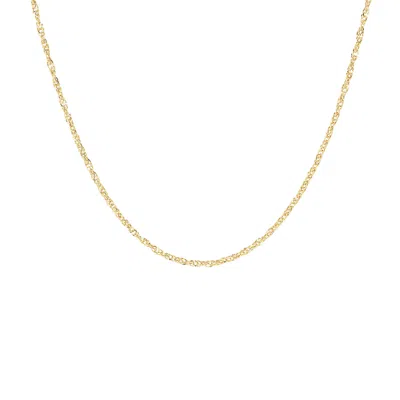 Autentica - 20" Polished Singapore Chain Necklace In Gold
