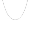 Autentica - 20" Polished Singapore Chain Necklace In White