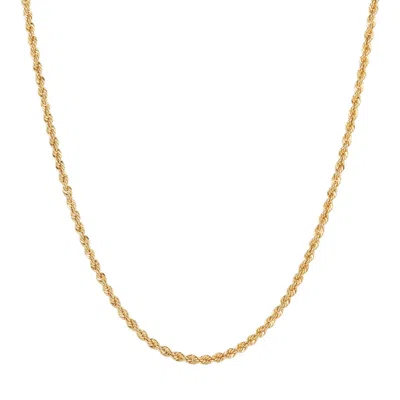 Autentica - 20" Rope Chain Necklace In Gold