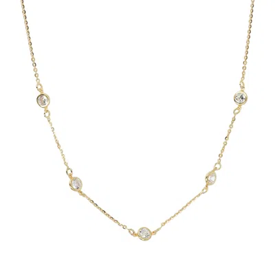 Autentica - 2.35 Cttw Station Necklace In Gold
