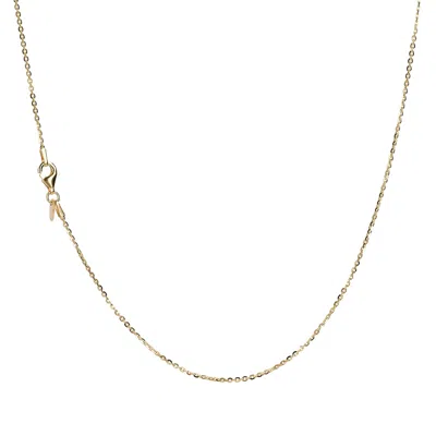 Autentica - 24" Forzatina Diamond Cut Oval Link Chain Necklace In Gold