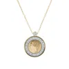 Autentica - 500 Lire Coin Pendant W/ Chain Necklace In Gold