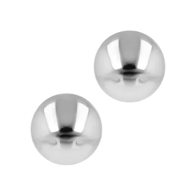 Autentica - 6mm Ball Stud Earrings In Silver