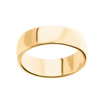 Autentica - 7mm Polished Silk Fit Band Ring In Gold