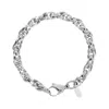 Autentica - Bold Oval Link Bracelet In Gray