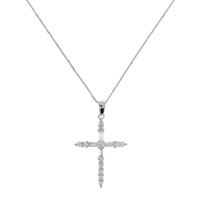 Autentica - Cross Pendant With Chain In Metallic
