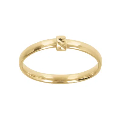 Autentica - Diamond Cut Accent Ring In Gold