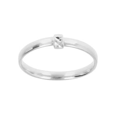 Autentica - Diamond Cut Accent Ring In Silver