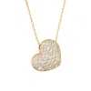 Autentica - Heart Slide Necklace In Gold
