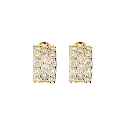 Autentica - Huggie Hoop Earrings In Gold