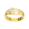 Autentica - Multi-row Split Shank Ring In Gold