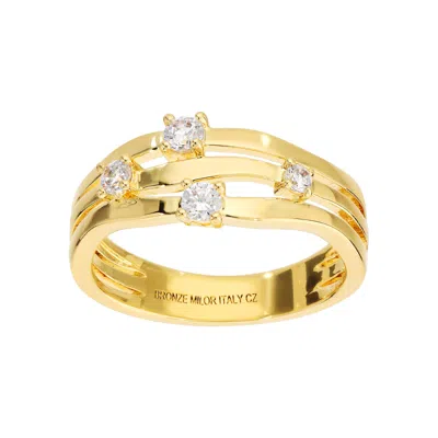 Autentica - Multi-row Split Shank Ring In Gold