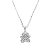Autentica - Paw Print Necklace In Silver