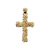 Autentica - Polished Byzantine Cross Pendant In Gold