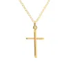 Autentica - Polished Cross Pendant With Chain Necklace In Gold