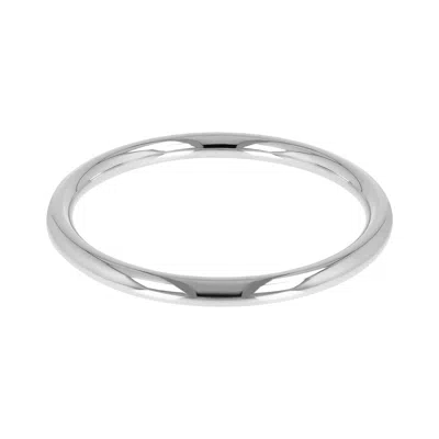 Autentica - Polished Slip-on Bangle Bracelet In Silver