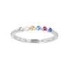 Autentica - Rainbow Stackable Ring In Silver