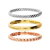 Autentica - Set Of 3 Thin Band Rings In Multi