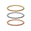 Autentica - Set Of Polished Bead Stretch Bracelets In Multi