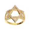 Autentica - Star Of David Ring In Gold