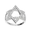 Autentica - Star Of David Ring In White